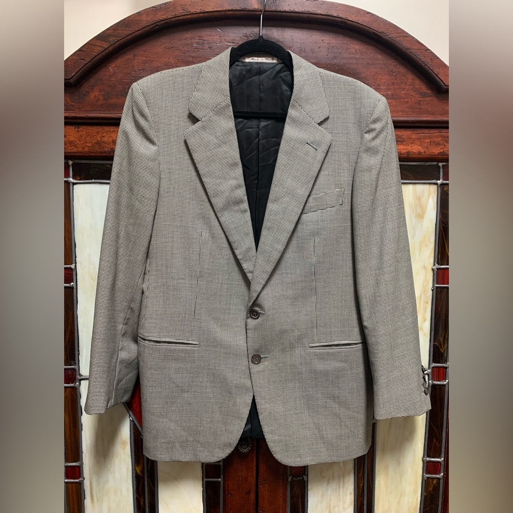 Men's Houndstooth Check Blazer